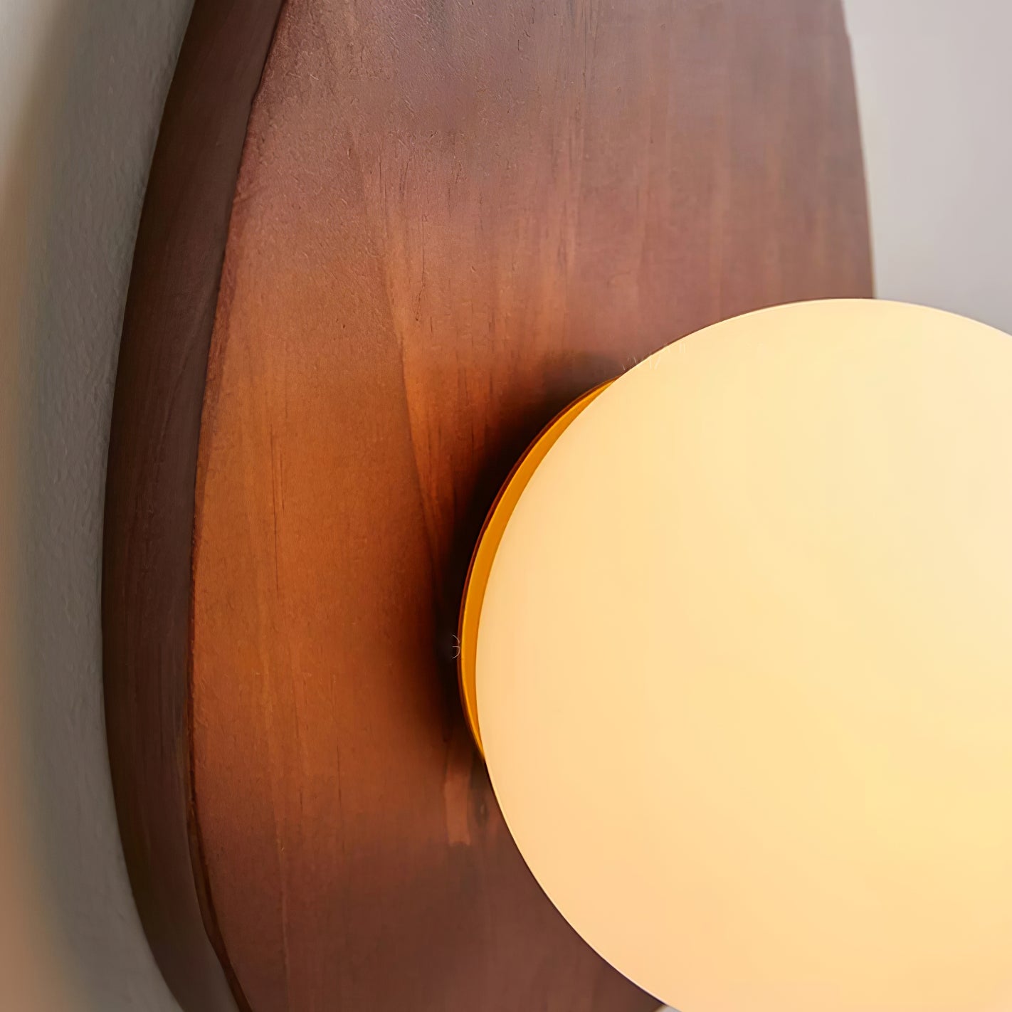 Ephael Applique Murale en Noyer Verre Premium - Neutralighting