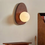 Ephael Applique Murale en Noyer Verre Premium - Neutralighting