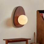 Ephael Applique Murale en Noyer Verre Premium - Neutralighting