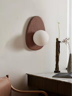 Ephael Applique Murale en Noyer Verre Premium - Neutralighting