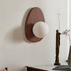 Ephael Applique Murale en Noyer Verre Premium - Neutralighting