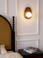 Ephael Applique Murale en Noyer Verre Premium - Neutralighting