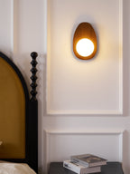 Ephael Applique Murale en Noyer Verre Premium - Neutralighting