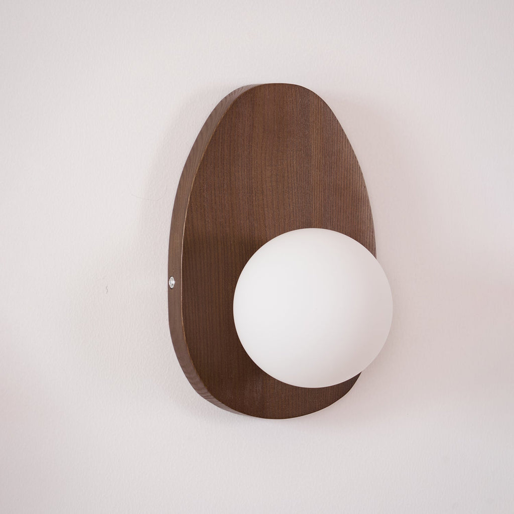 Ephael Applique Murale en Noyer Verre Premium - Neutralighting