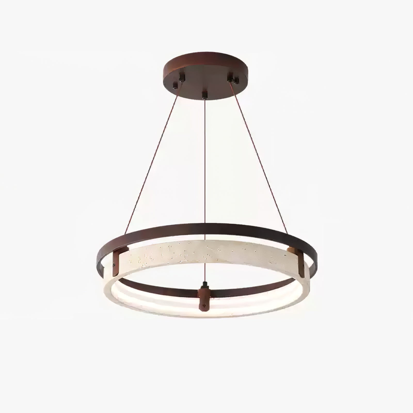 Veraearae Suspension Moderne en Travertin - Neutralighting