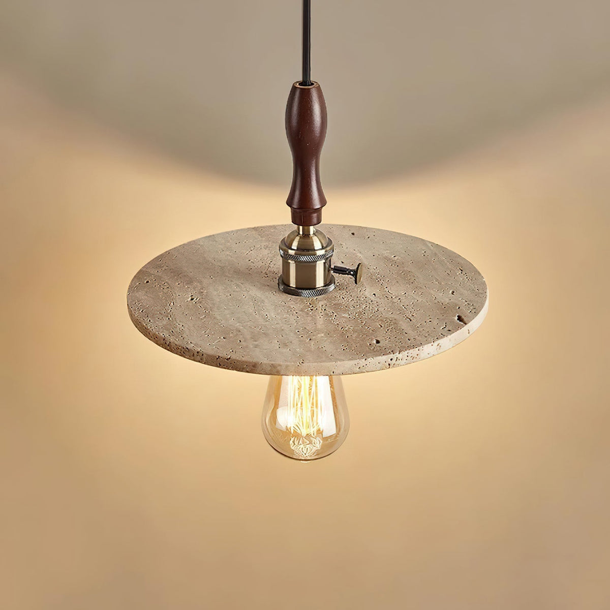 Ritta Lampe Pendante Orbit Moderne en Travertin - Neutralighting