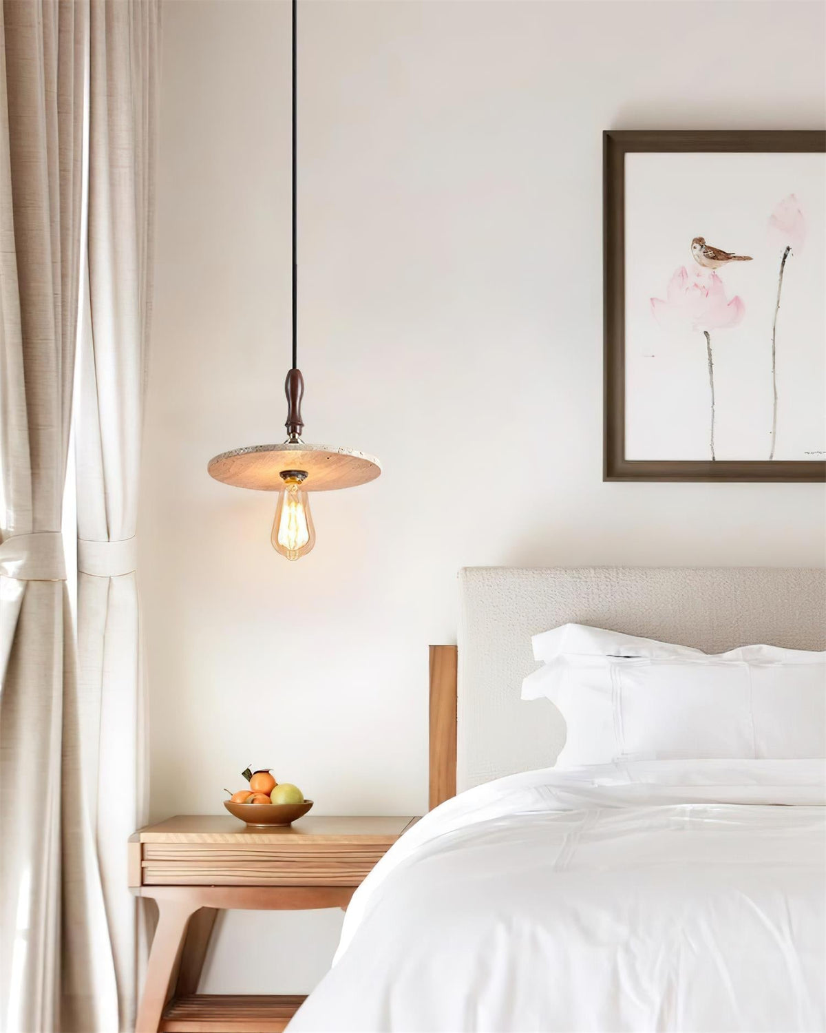 Ritta Lampe Pendante Orbit Moderne en Travertin - Neutralighting