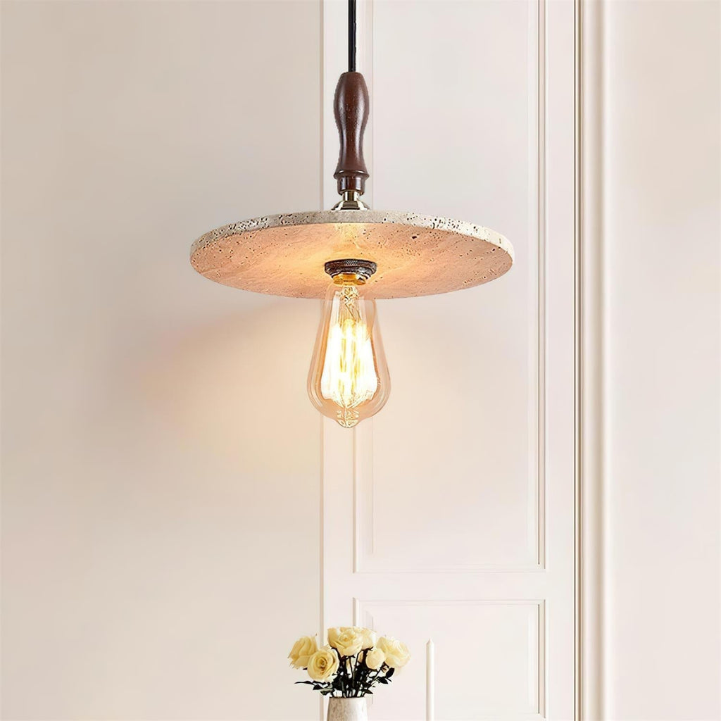 Ritta Lampe Pendante Orbit Moderne en Travertin - Neutralighting