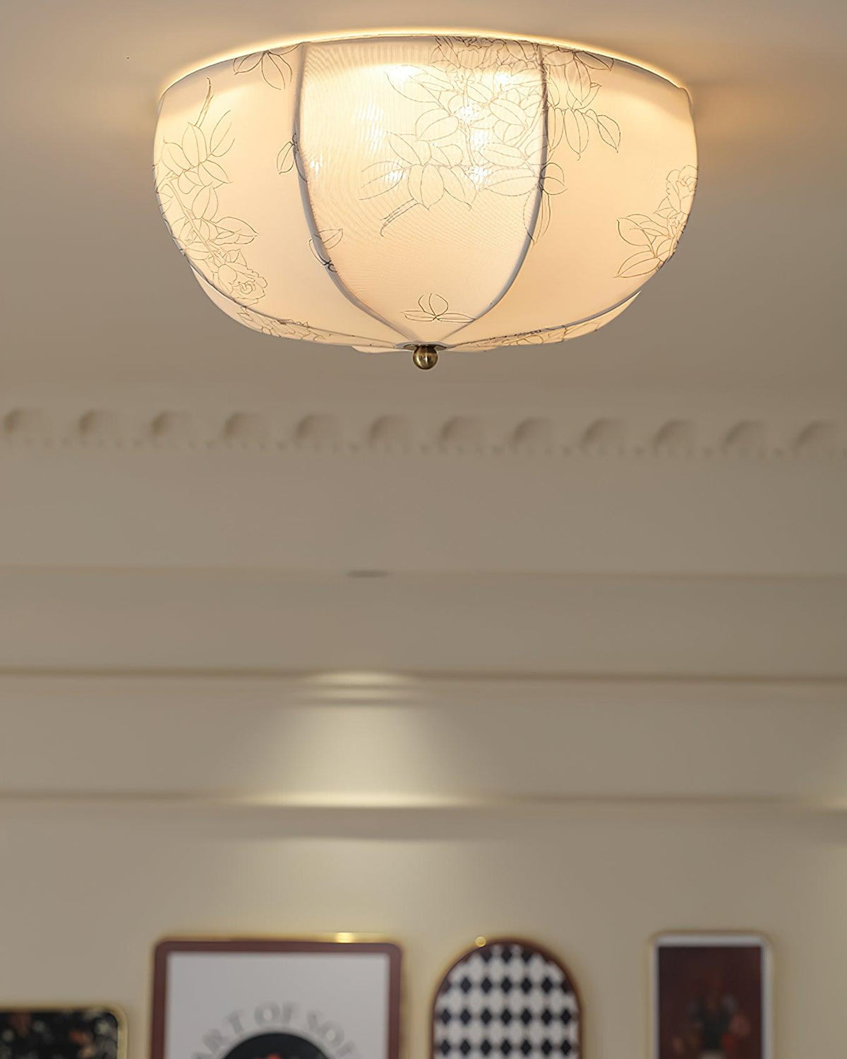Ilvara Premium Nordic Art Tissu Plafonnier - Neutralighting