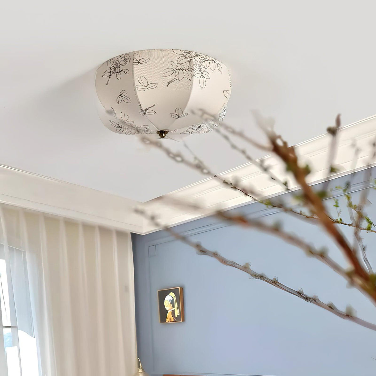 Ilvara Premium Nordic Art Tissu Plafonnier - Neutralighting