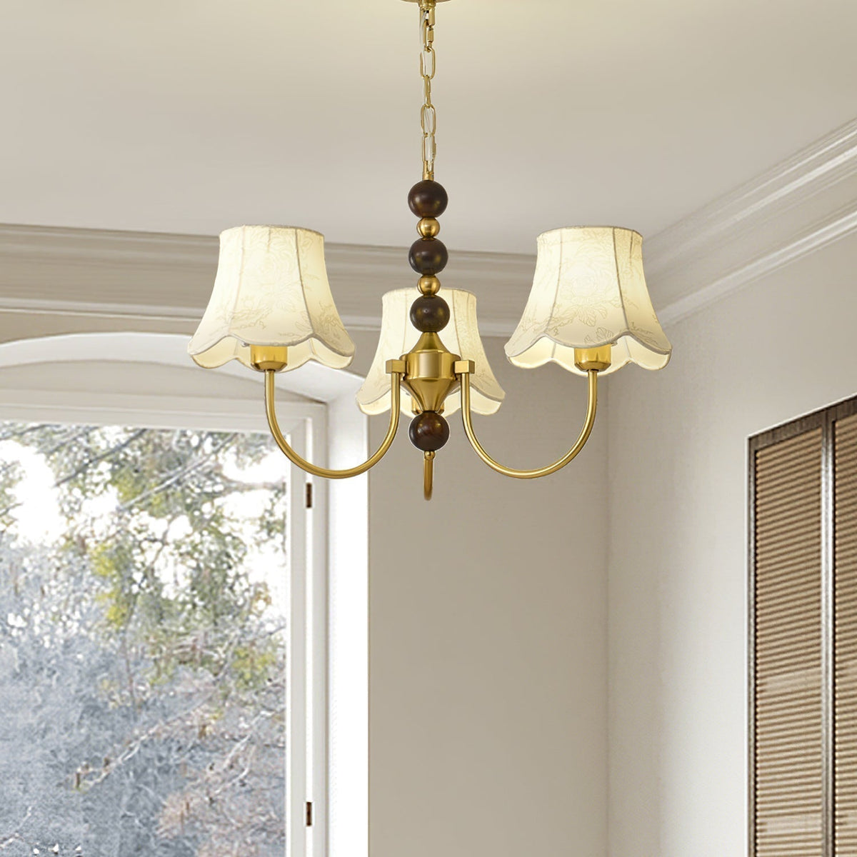 Orchid Lustre en tissu doré - Neutralighting
