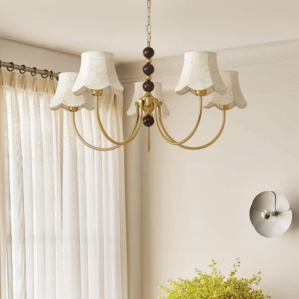 Orchid Lustre en tissu doré - Neutralighting
