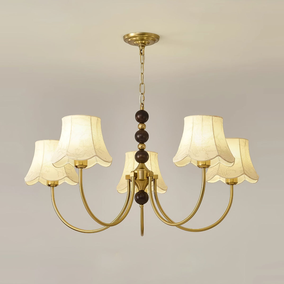 Orchid Lustre en tissu doré - Neutralighting