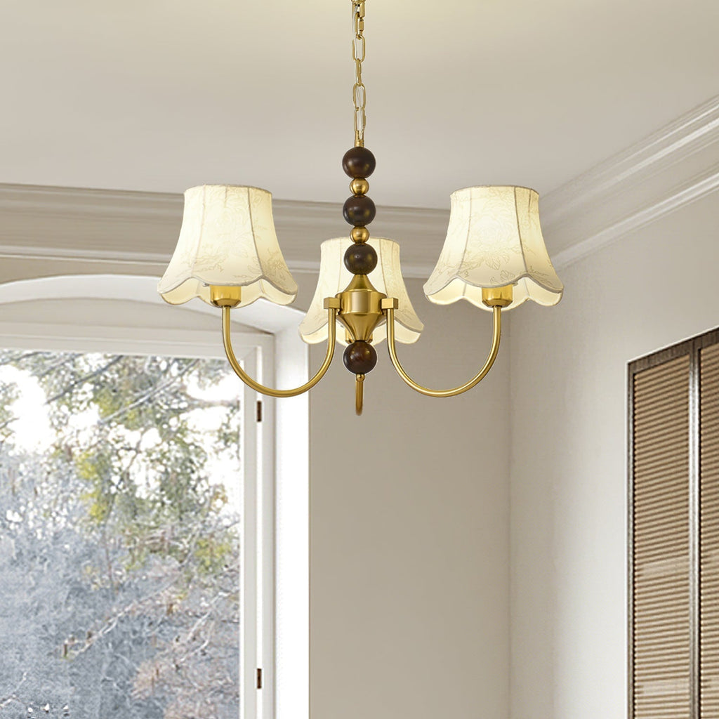 Orchid Lustre en tissu doré - Neutralighting
