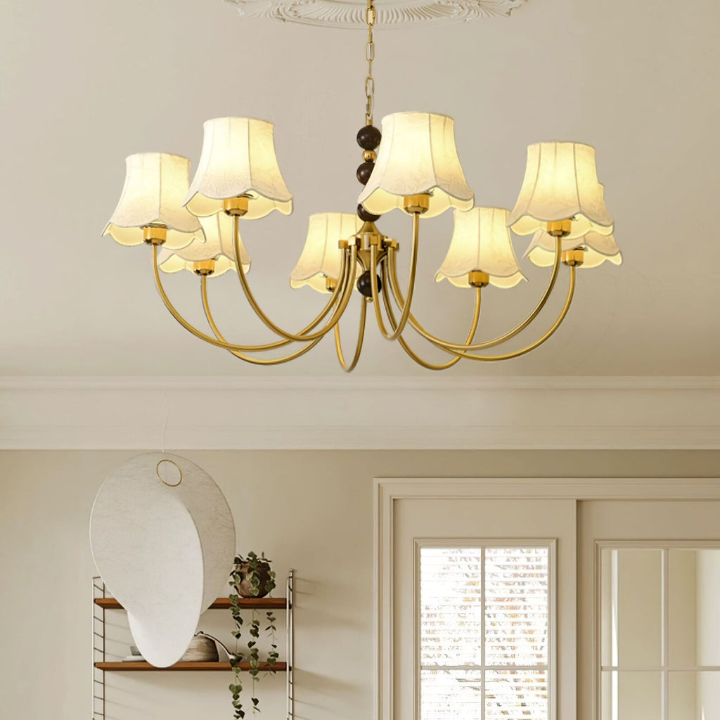 Orchid Lustre en tissu doré - Neutralighting