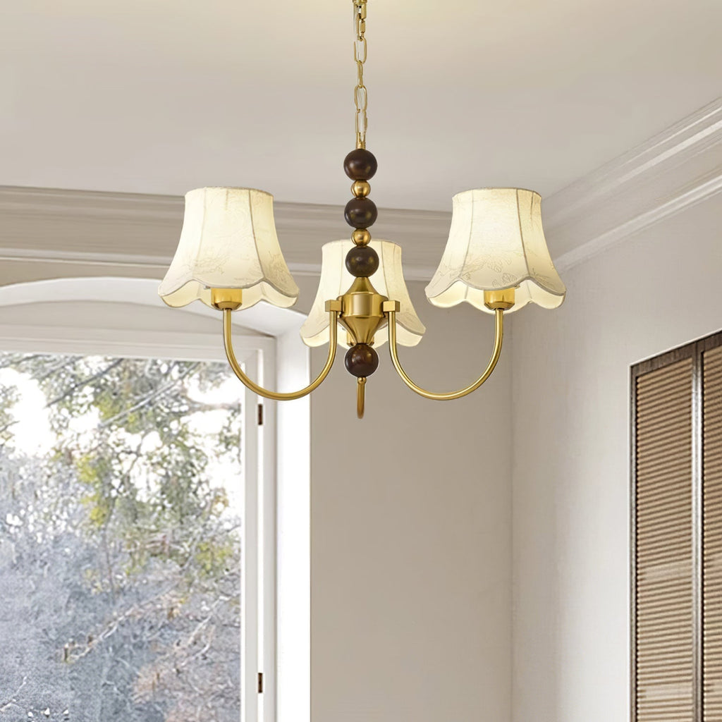 Orchid Lustre en tissu doré - Neutralighting