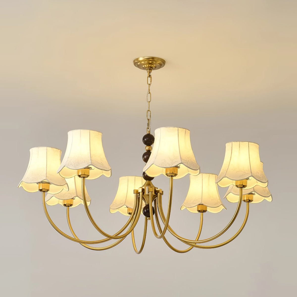 Orchid Lustre en tissu doré - Neutralighting
