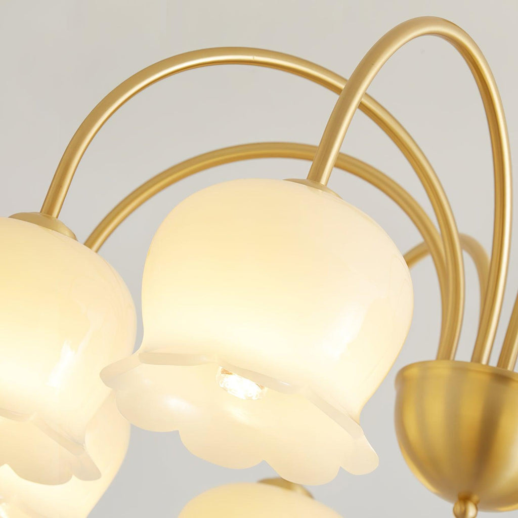 Lustra Chandelier Laiton Bras Courbé Élégant - Neutralighting