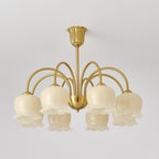 Lustra Chandelier Laiton Bras Courbé Élégant - Neutralighting