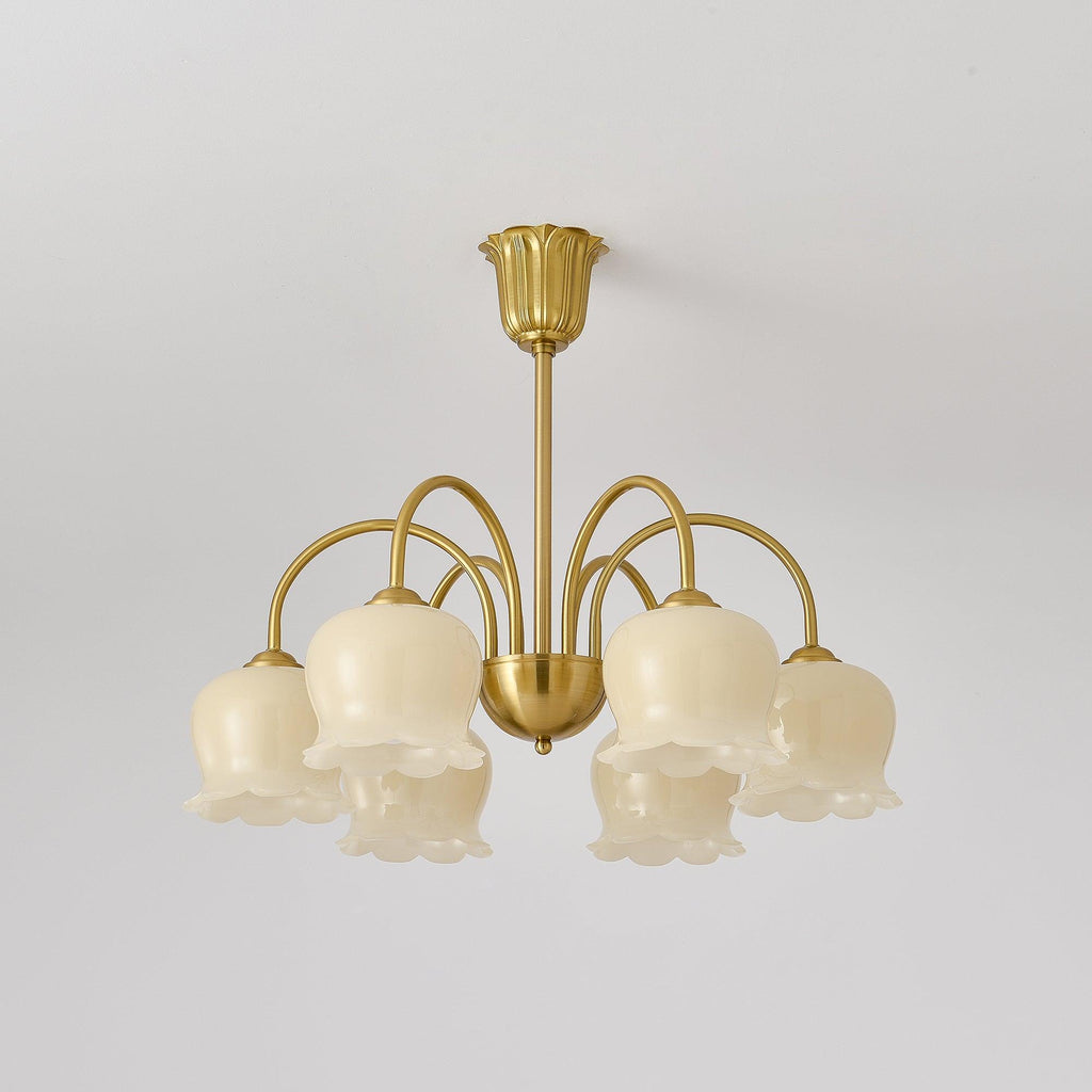 Lustra Chandelier Laiton Bras Courbé Élégant - Neutralighting