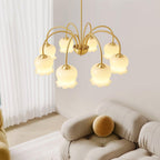 Lustra Chandelier Laiton Bras Courbé Élégant - Neutralighting
