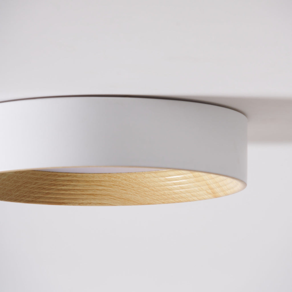 Solara Plafonnier Bois Anneau Minimaliste Réglable - Neutralighting
