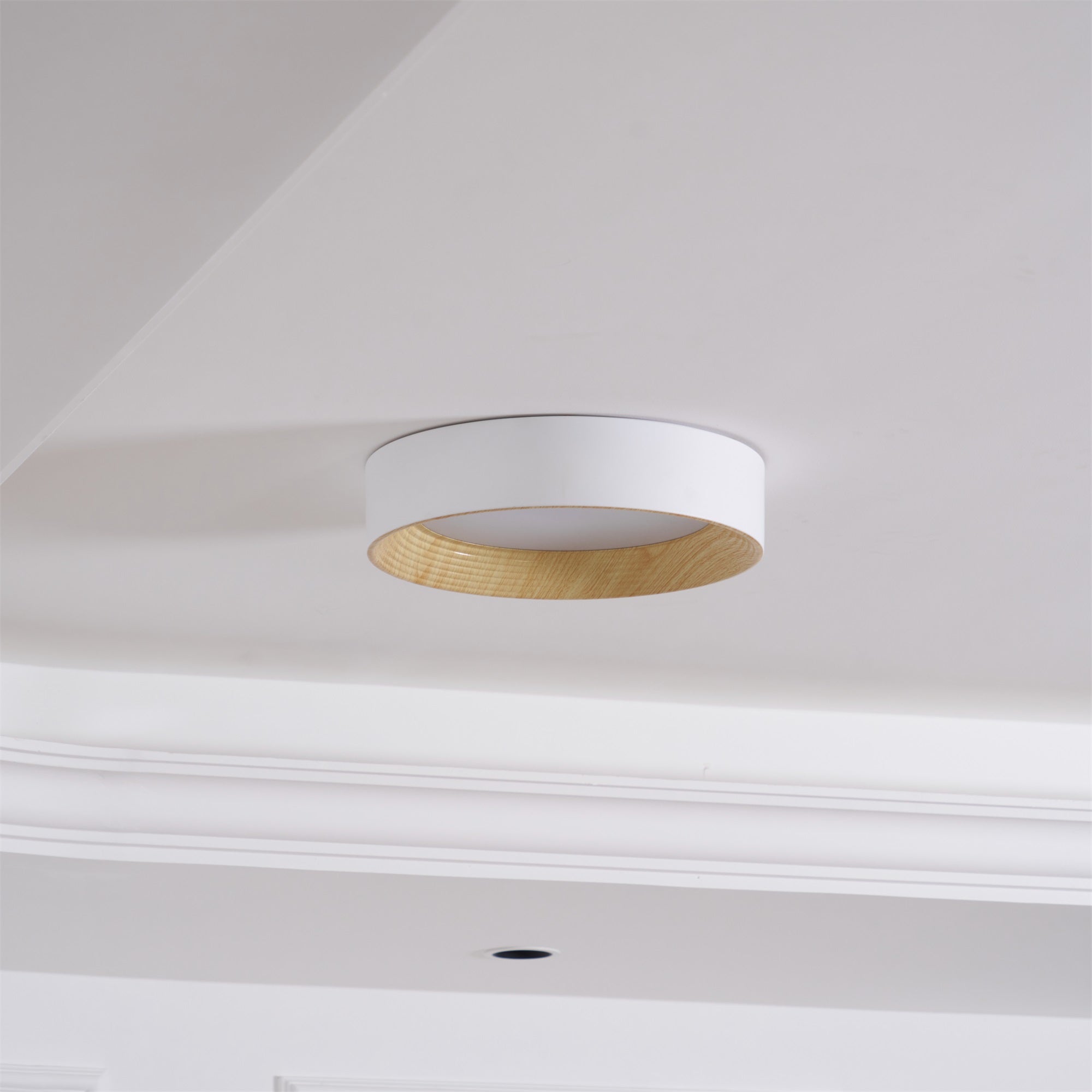 Solara Plafonnier Bois Anneau Minimaliste Réglable - Neutralighting