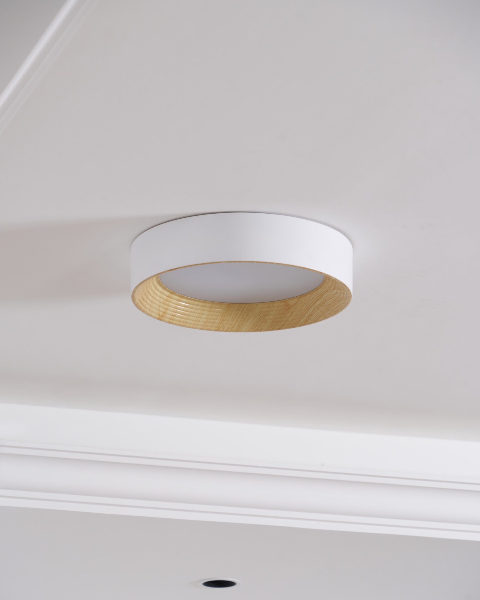 Solara Plafonnier Bois Anneau Minimaliste Réglable - Neutralighting