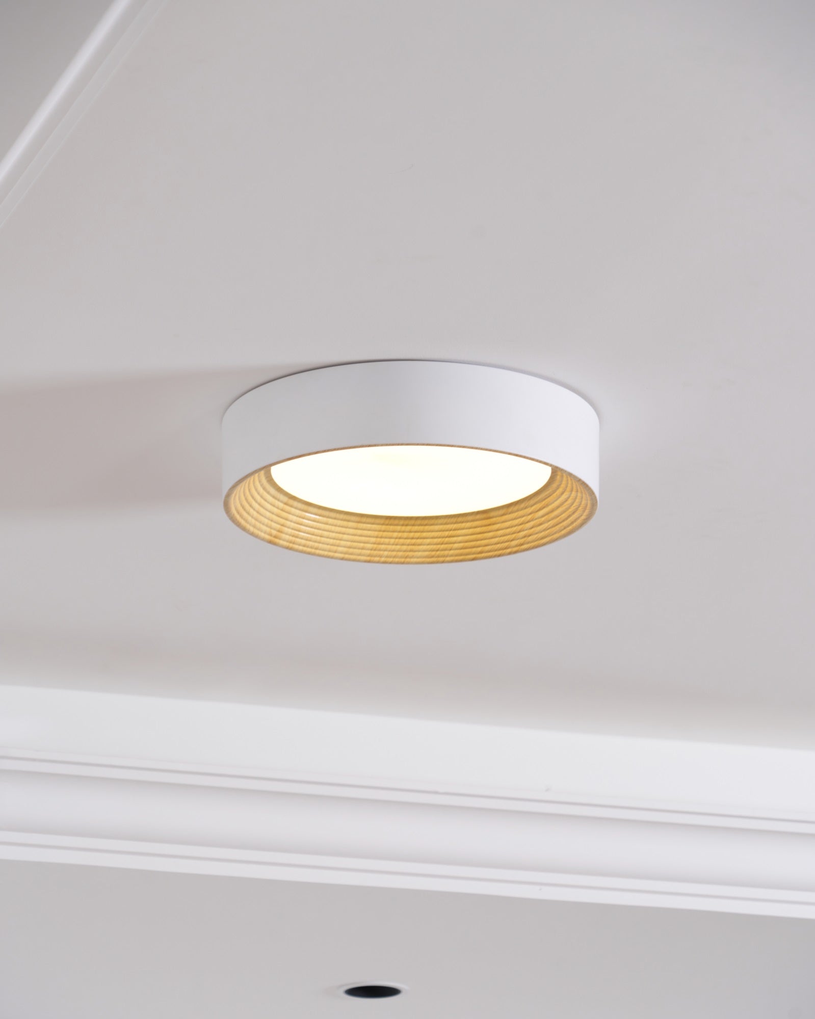 Solara Plafonnier Bois Anneau Minimaliste Réglable - Neutralighting