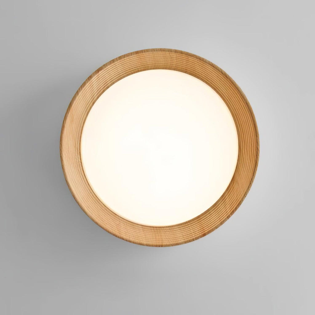 Solara Plafonnier Bois Anneau Minimaliste Réglable - Neutralighting