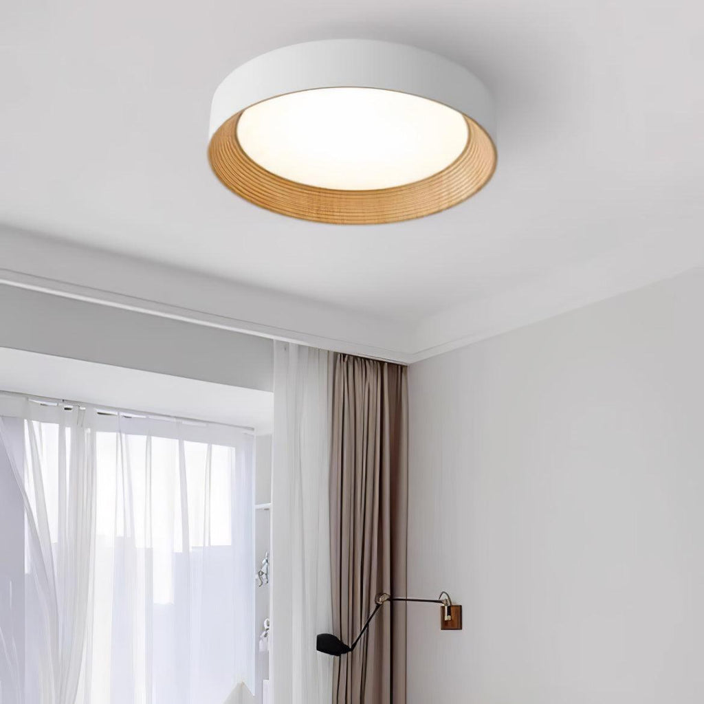 Solara Plafonnier Bois Anneau Minimaliste Réglable - Neutralighting