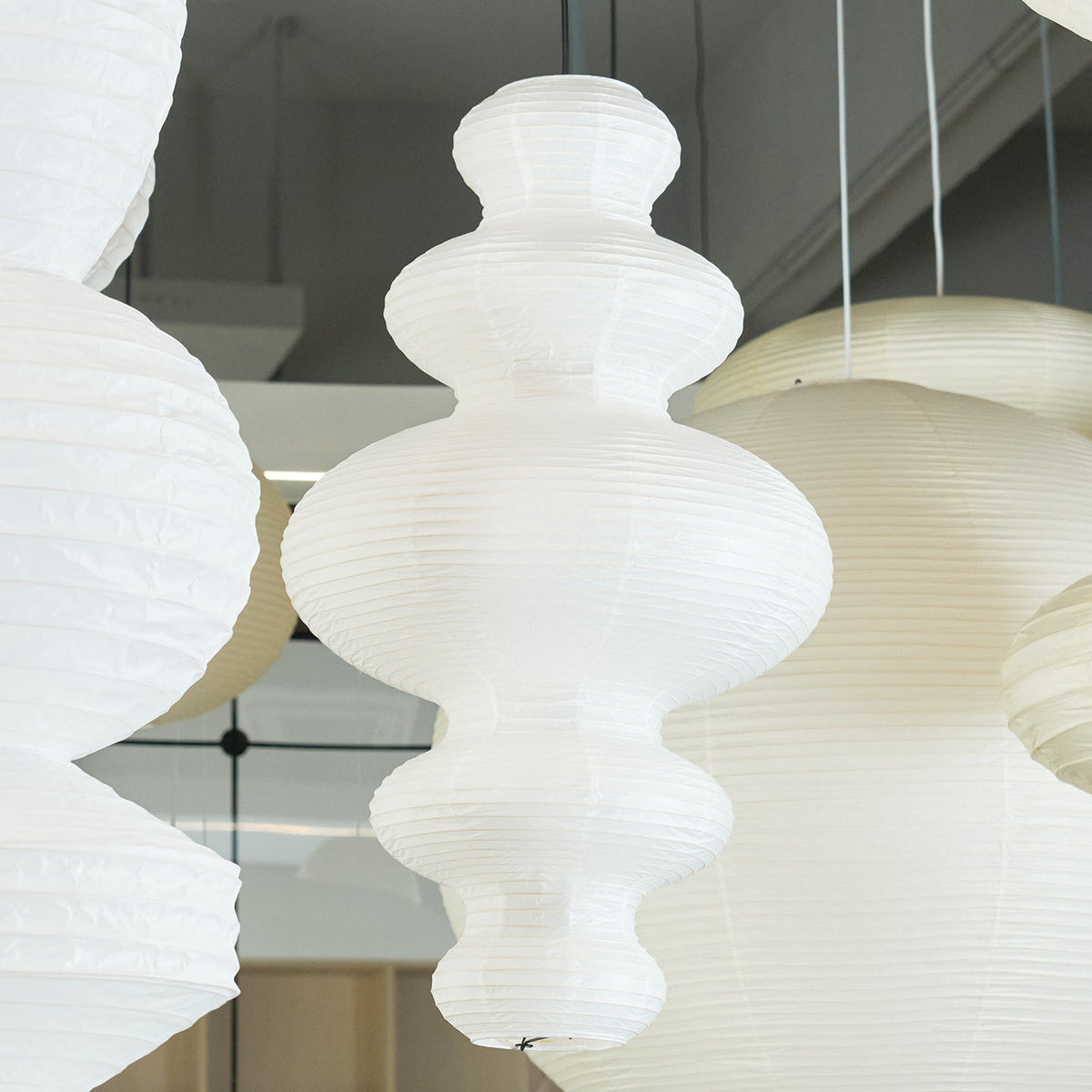 Elthayra Lampe Suspendue Lampe à Lanterne en Bambou Série Naturelle - Neutralighting