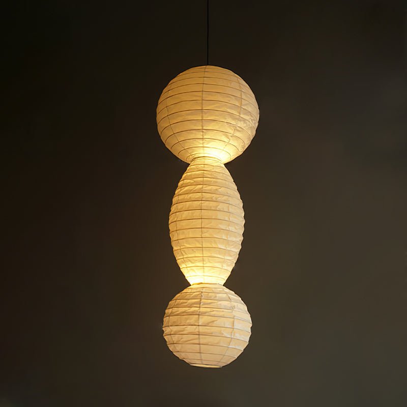 Elthayra Lampe Suspendue Lampe à Lanterne en Bambou Série Naturelle - Neutralighting