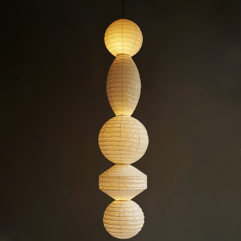 Elthayra Lampe Suspendue Lampe à Lanterne en Bambou Série Naturelle - Neutralighting