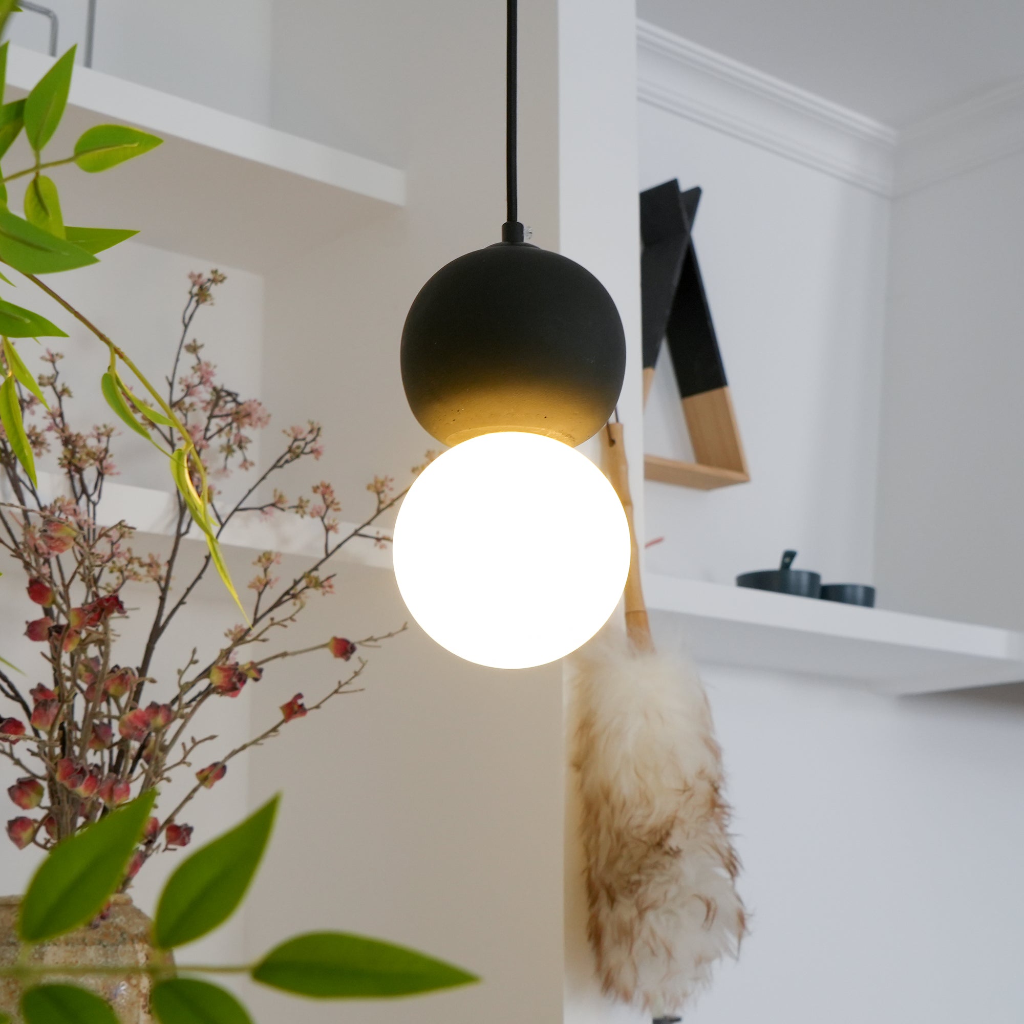 Solvicen Suspension Minimaliste en Ciment - Neutralighting
