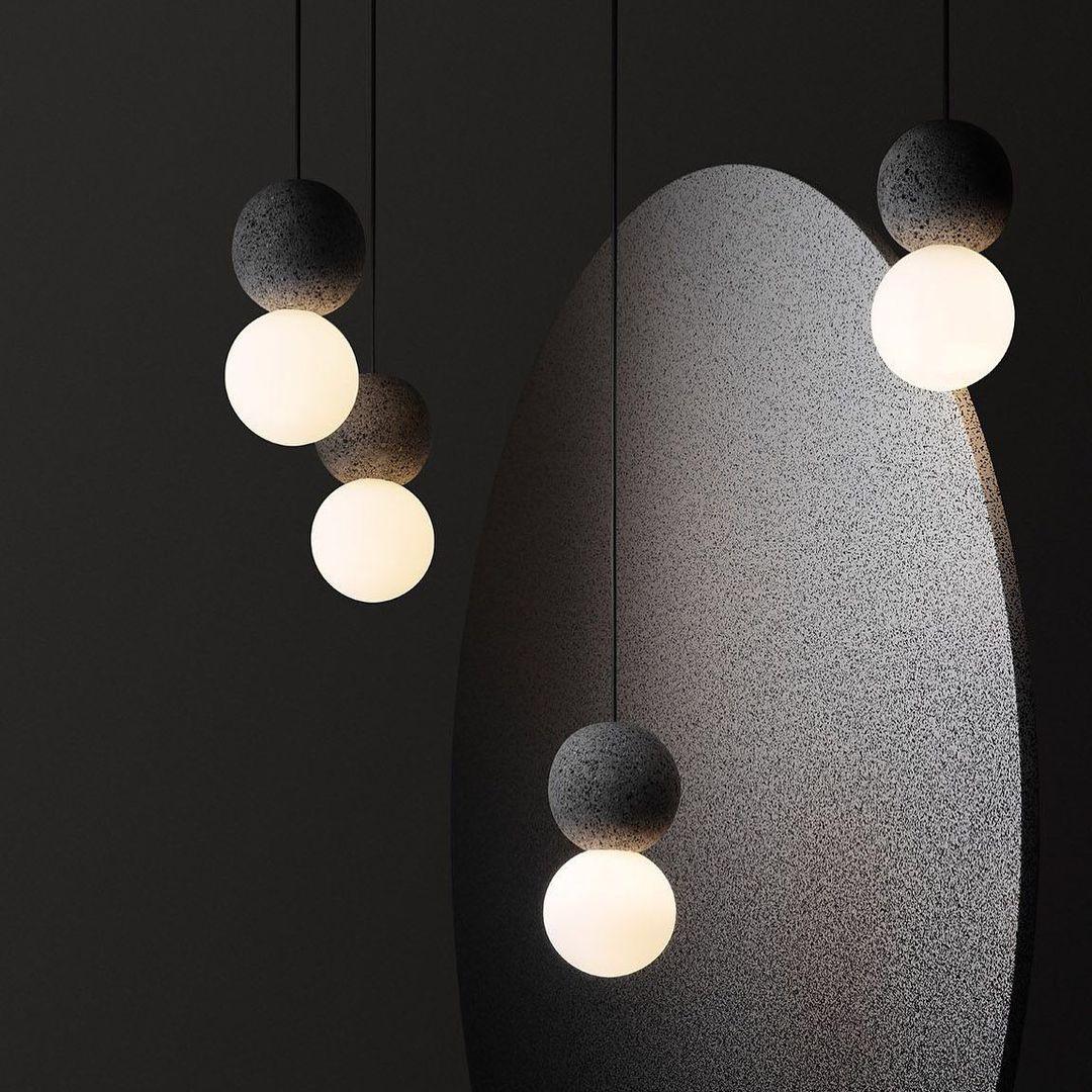 Solvicen Suspension Minimaliste en Ciment - Neutralighting