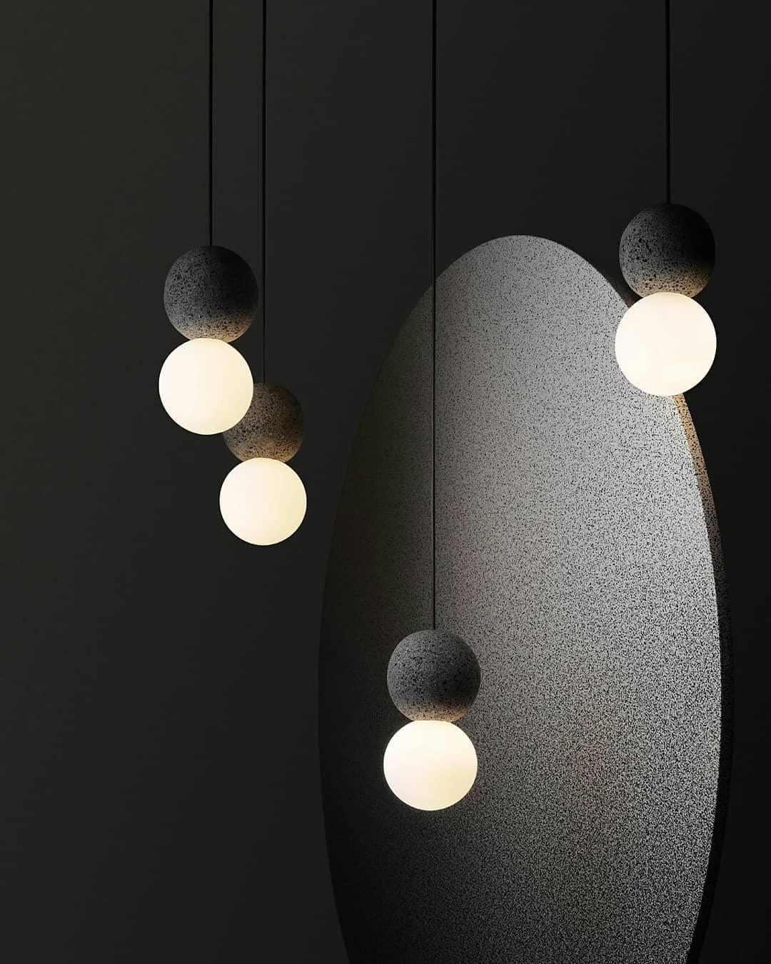 Gemma Lampe Pendante Moderne en Ciment - Neutralighting