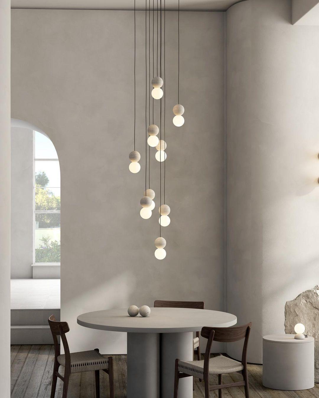 Solvicen Suspension Minimaliste en Ciment - Neutralighting