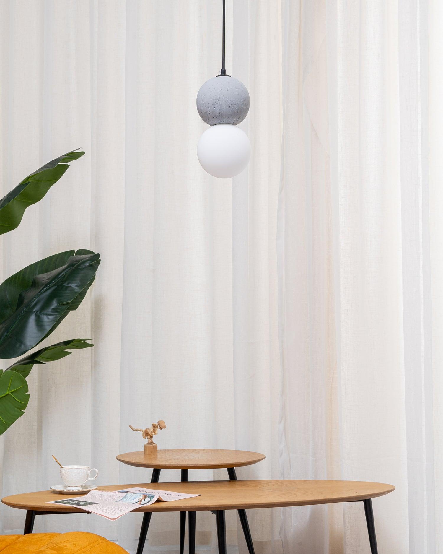 Solvicen Suspension Minimaliste en Ciment - Neutralighting