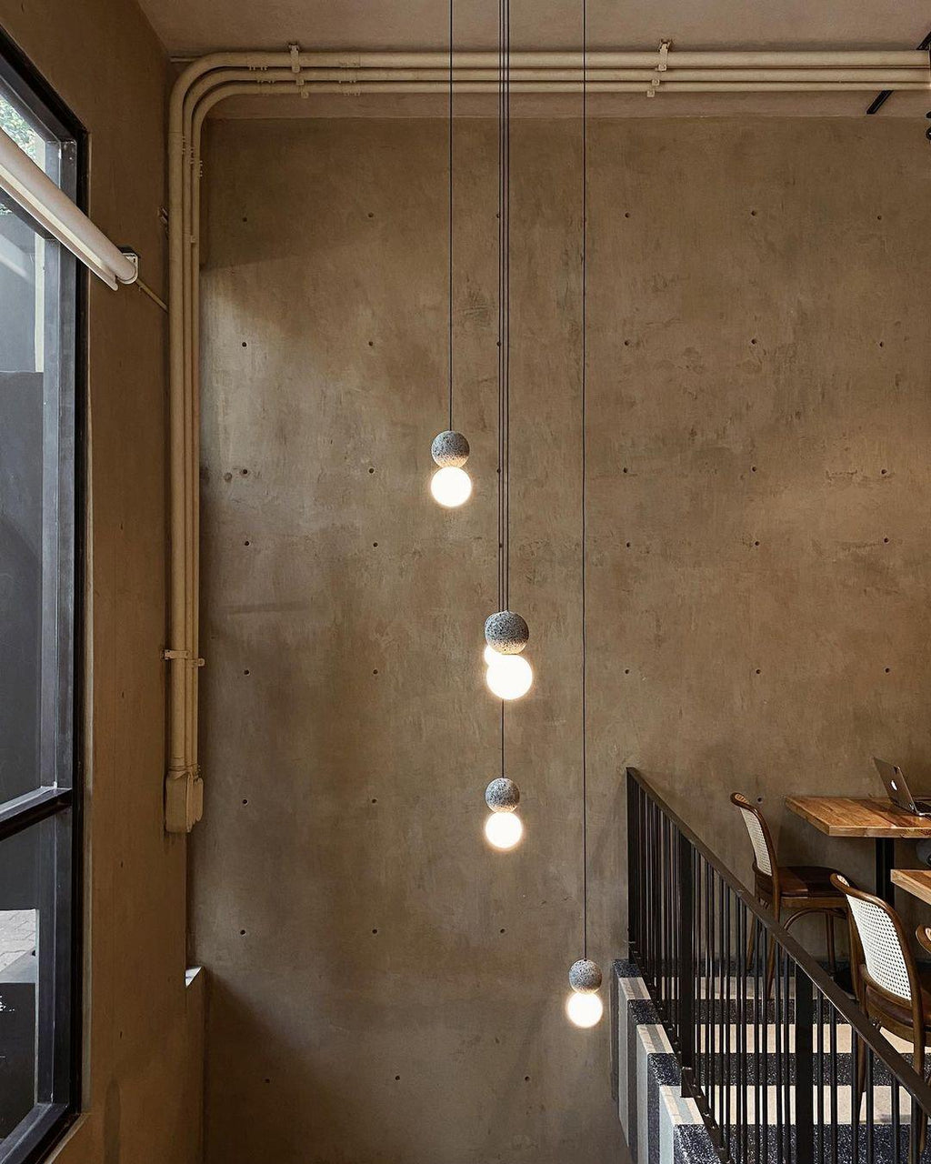 Solvicen Suspension Minimaliste en Ciment - Neutralighting