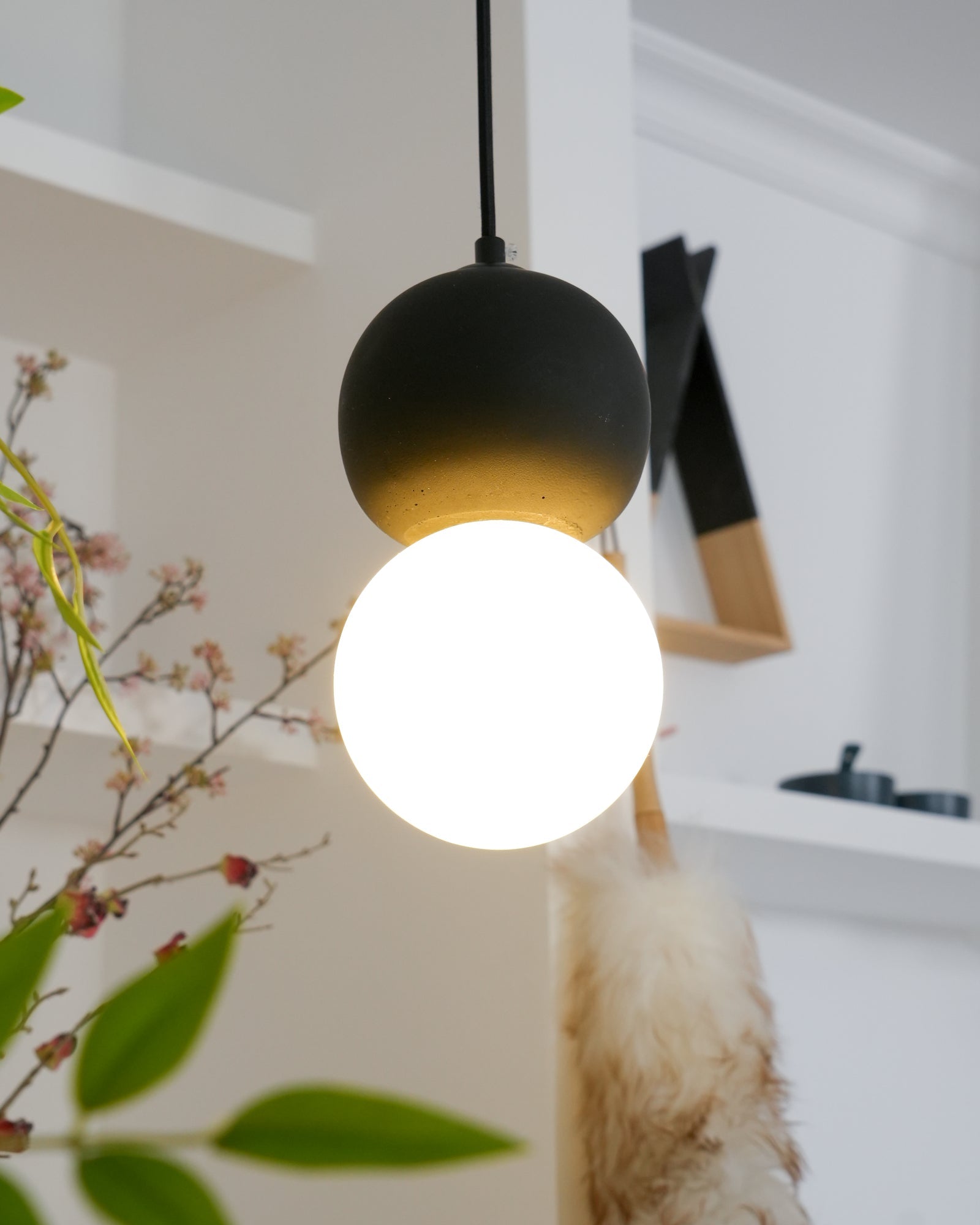 Solvicen Suspension Minimaliste en Ciment - Neutralighting