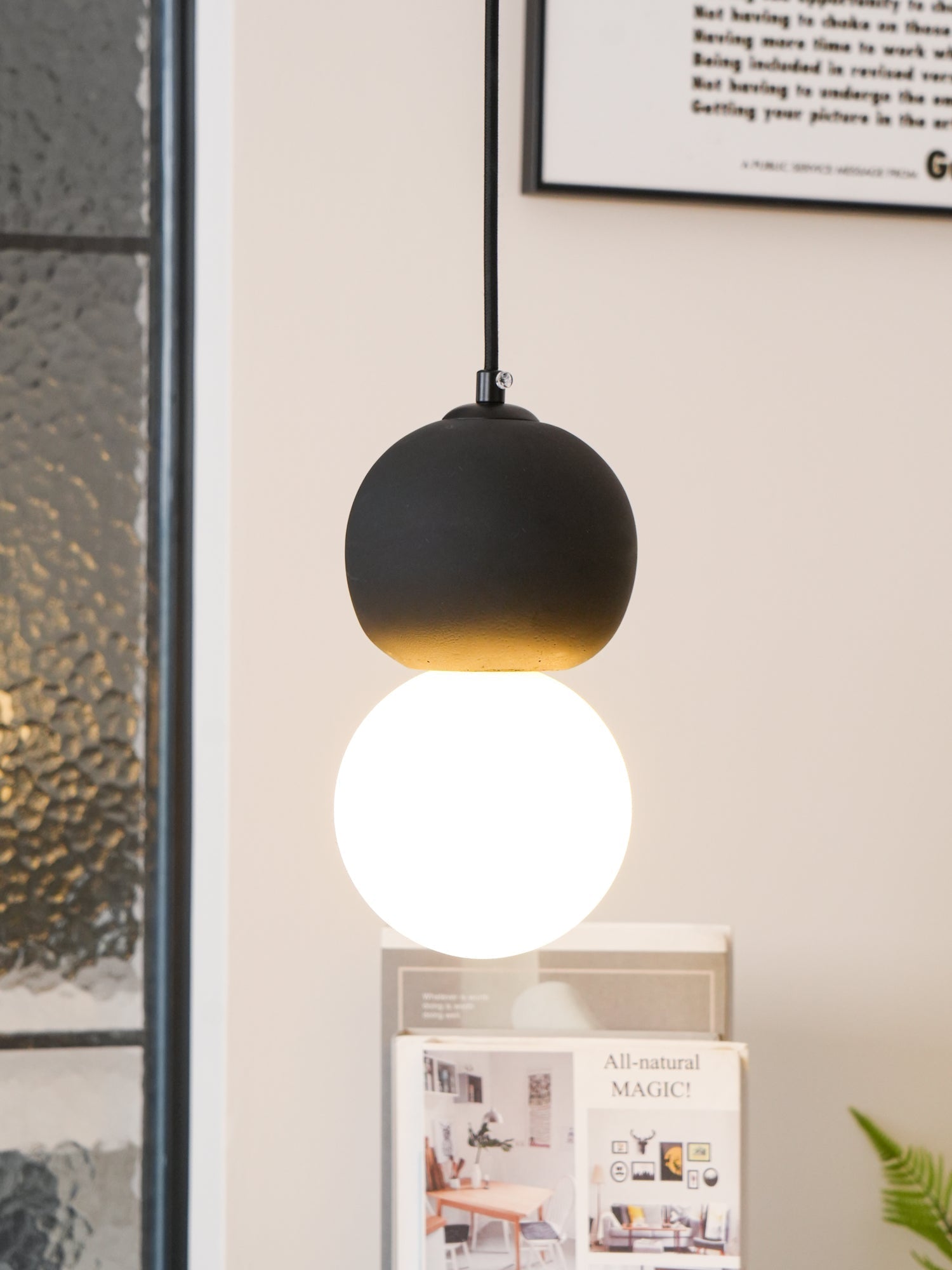 Solvicen Suspension Minimaliste en Ciment - Neutralighting