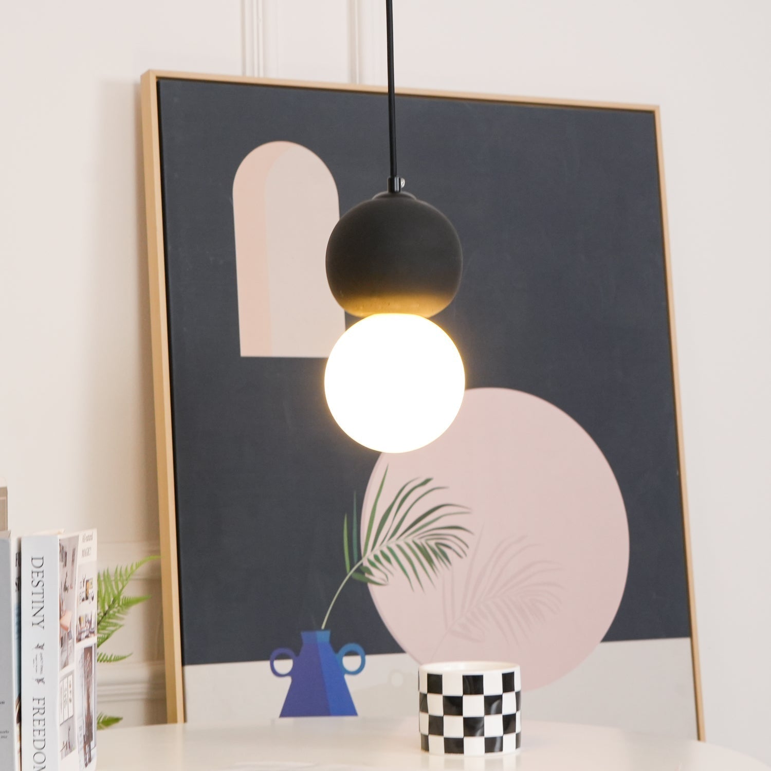 Solvicen Suspension Minimaliste en Ciment - Neutralighting