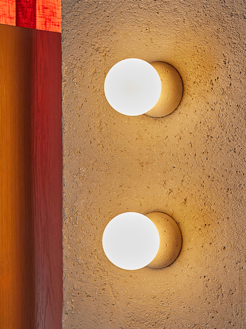Lustra Applique Murale Béton Verre Opale - Neutralighting