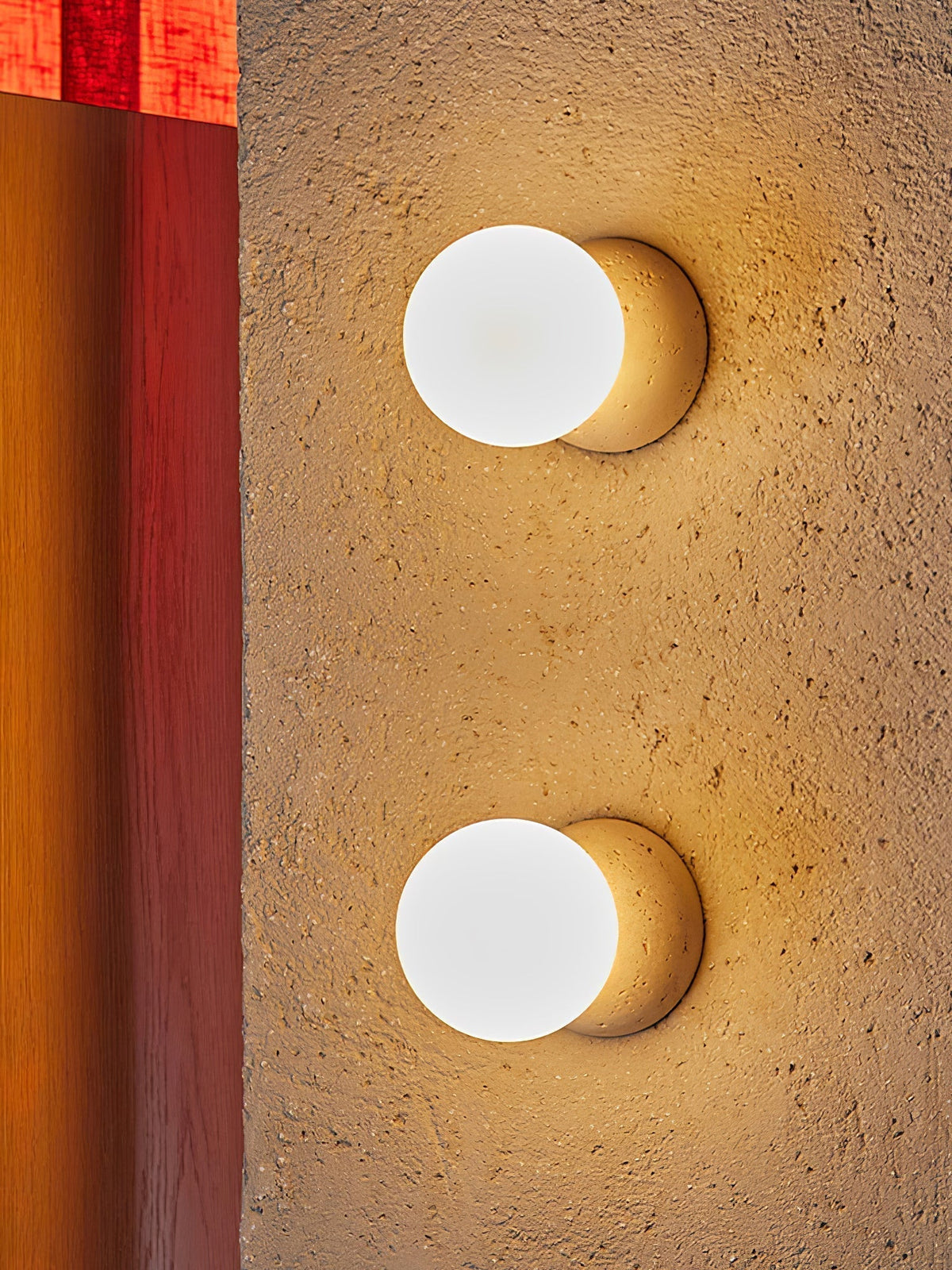 Lustra Applique Murale Béton Verre Opale - Neutralighting