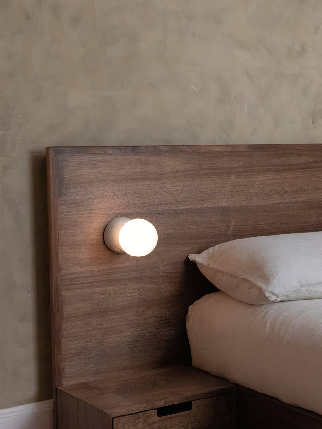 Lustra Applique Murale Béton Verre Opale - Neutralighting