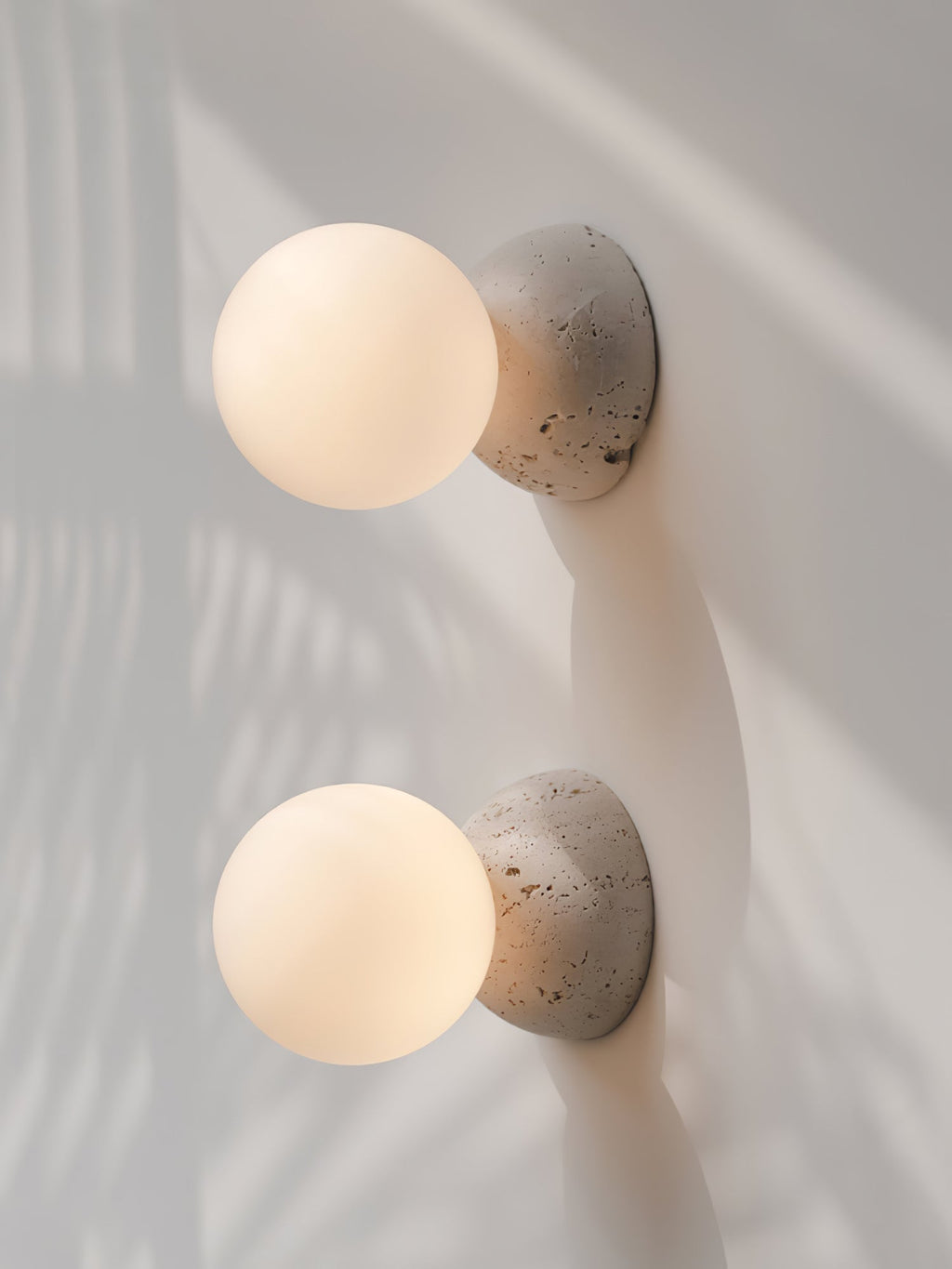 Lustra Applique Murale Béton Verre Opale - Neutralighting