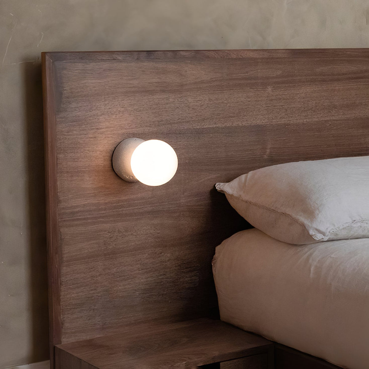 Lustra Applique Murale Béton Verre Opale - Neutralighting