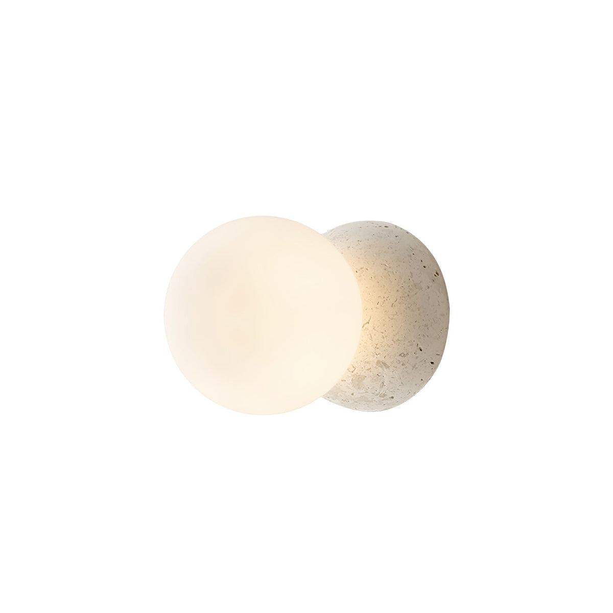 Lustra Applique Murale Béton Verre Opale - Neutralighting