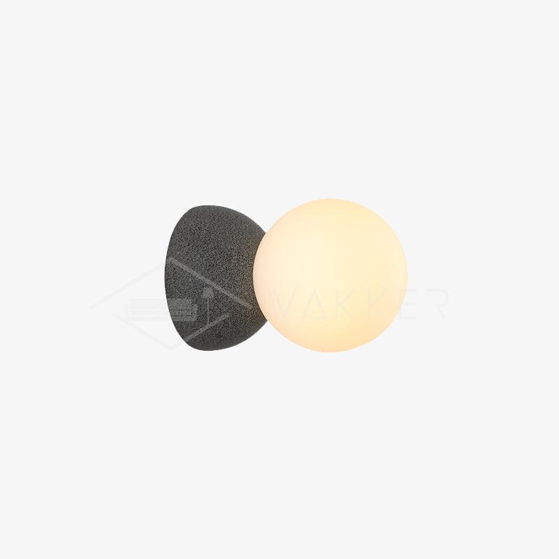 Lustra Applique Murale Béton Verre Opale - Neutralighting